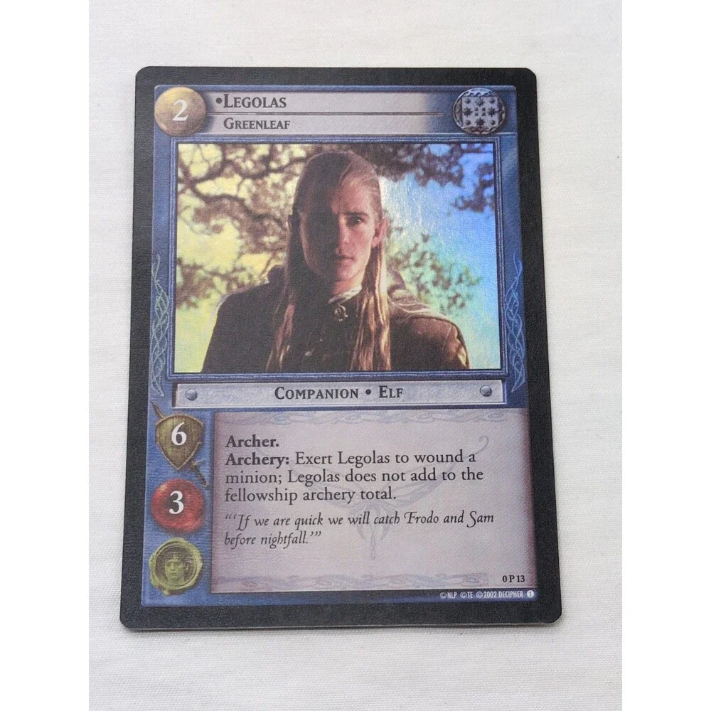 LOTR TCG Legolas Greenleaf Foil Promo Card 0P13